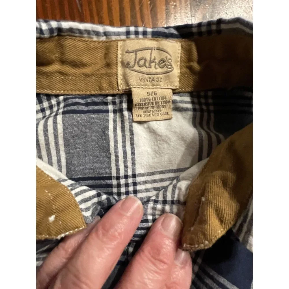Jakes Vintage Plaid Long Sleeve Shirt Boys‎ 5/6
